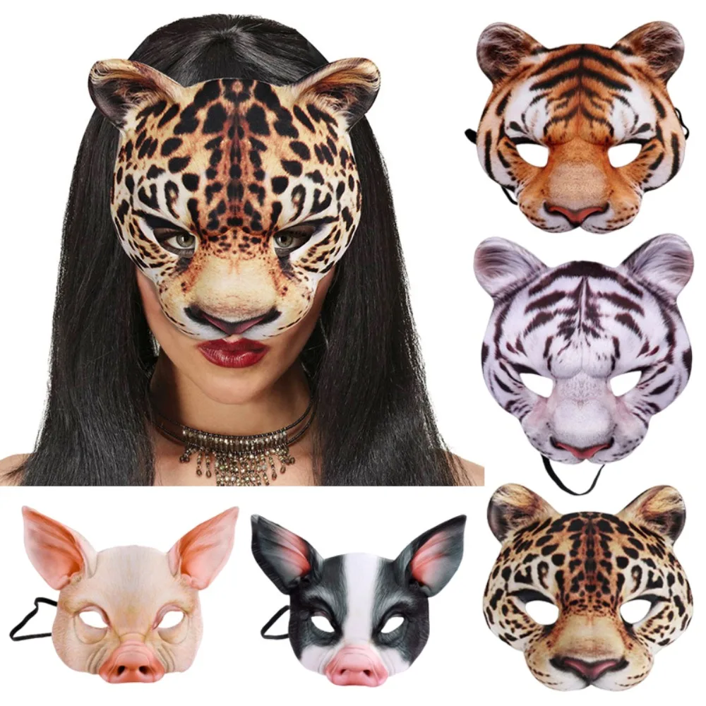 Respirator Half Face - 3D Animal Meia Máscara Facial, Halloween