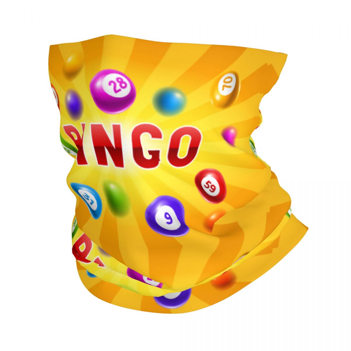 Neck Gaiter Face Cover - Jogo quente personalizado bingo bandana pescoço