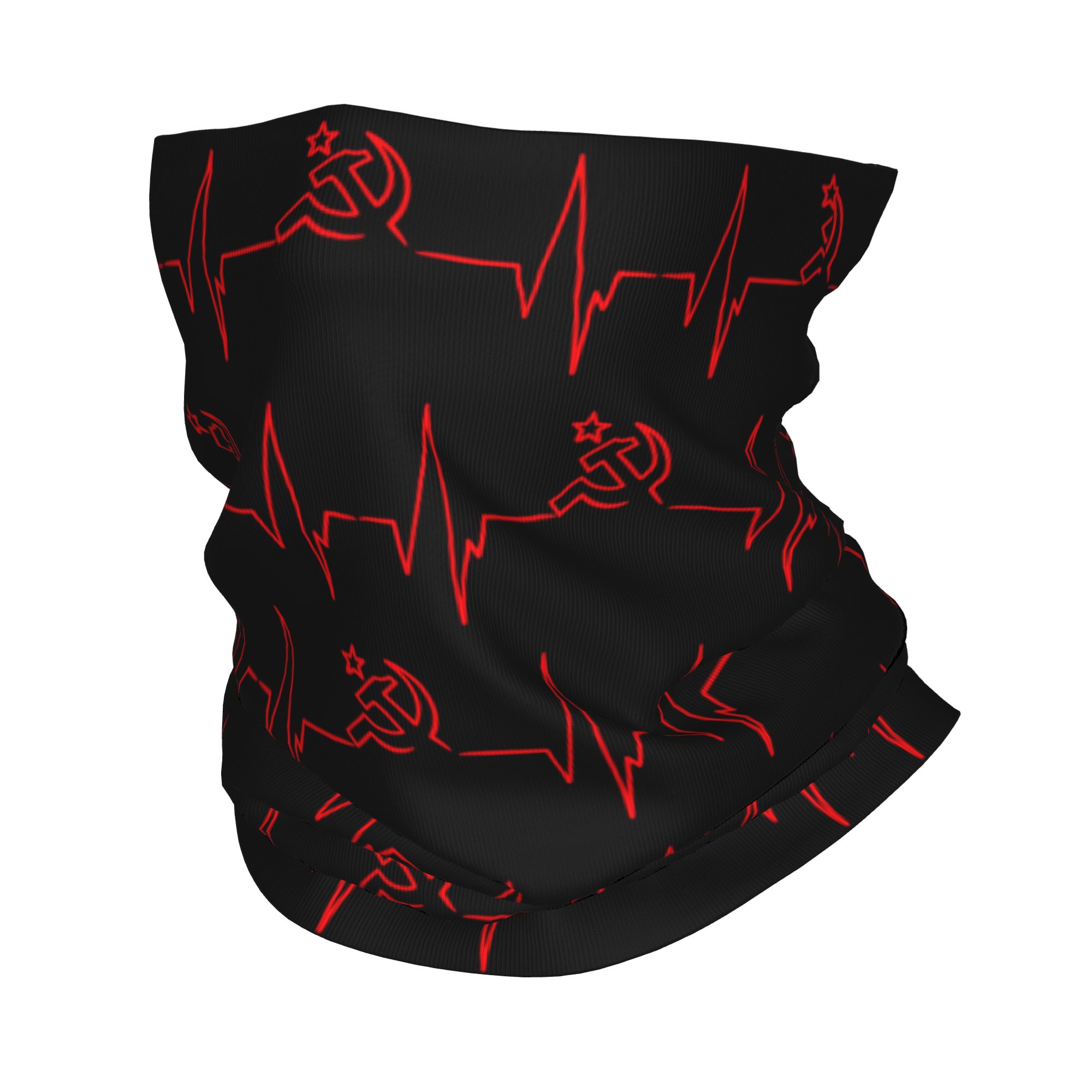 Neck Gaiter Face Cover - Personalizado batimento cardíaco bandeira russa rússia