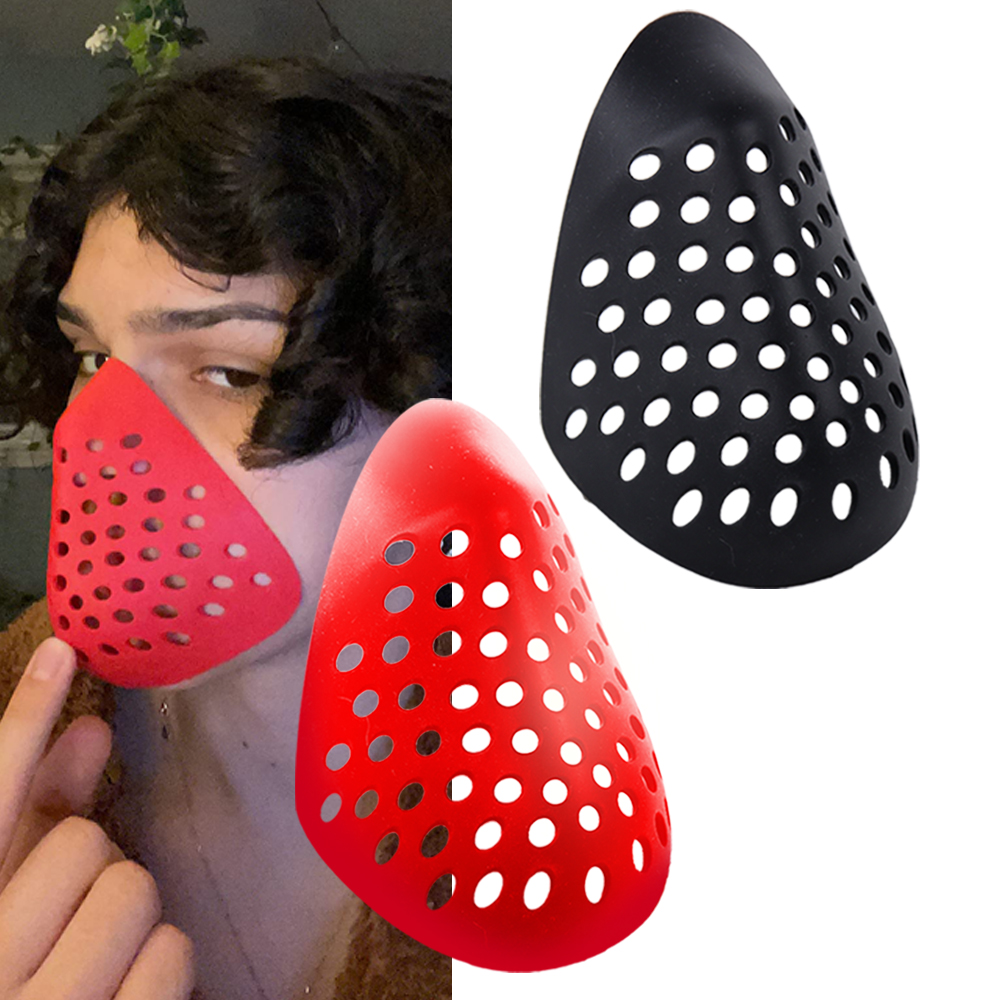 Silicone Mask Bracket - Meia-Face Silicone Bracket Máscara, Cosplay Máscara,