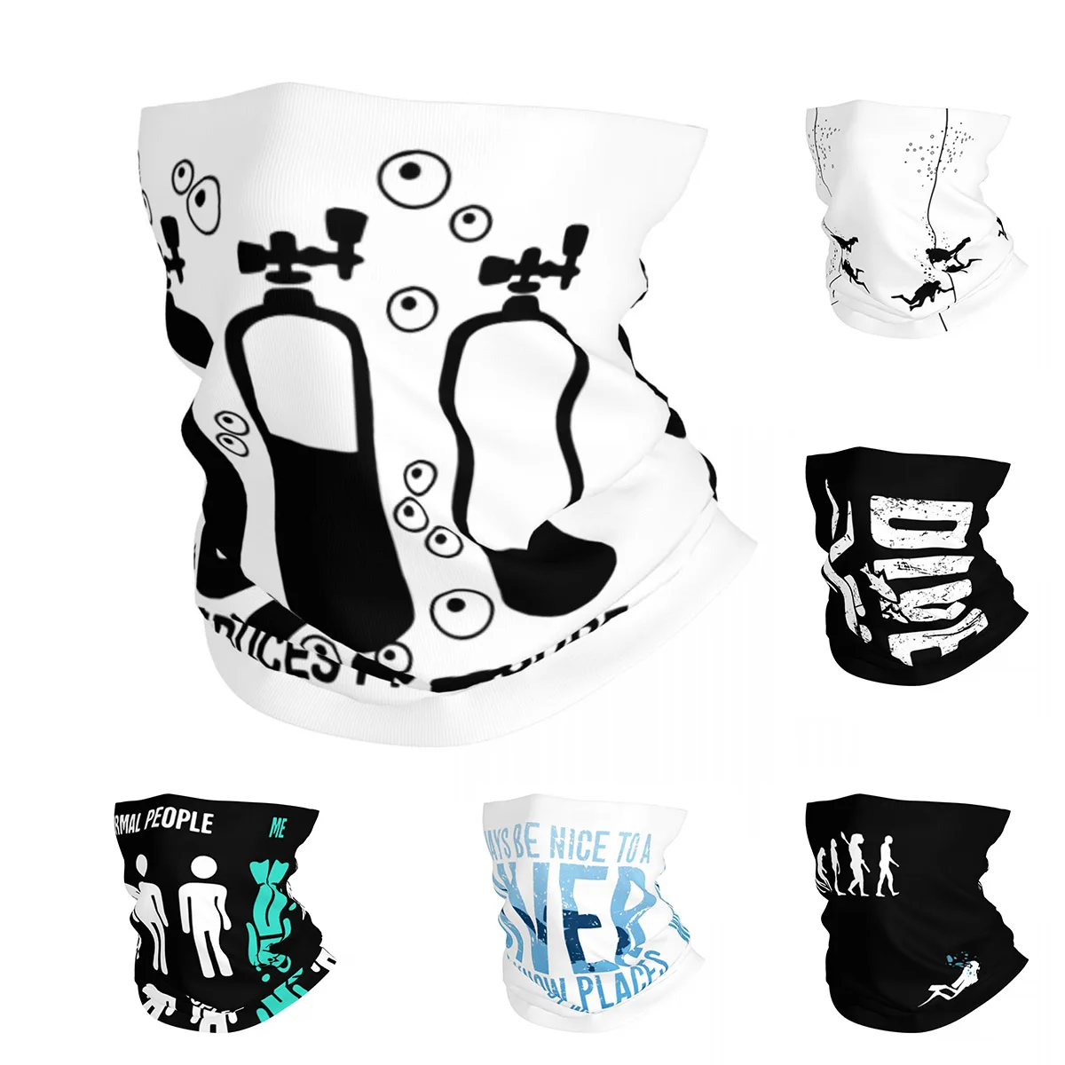 Sports Mask Breathable - Nova Bandana de Mergulho com Estampa