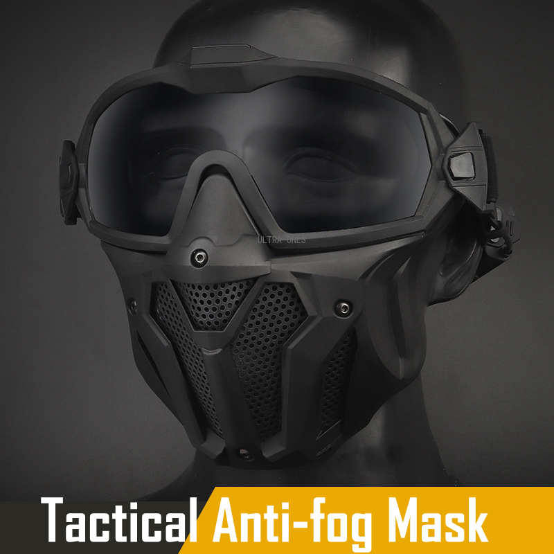 Anti Pollution Mask - Máscara tática facial completa anti-nevoeiro ventilador