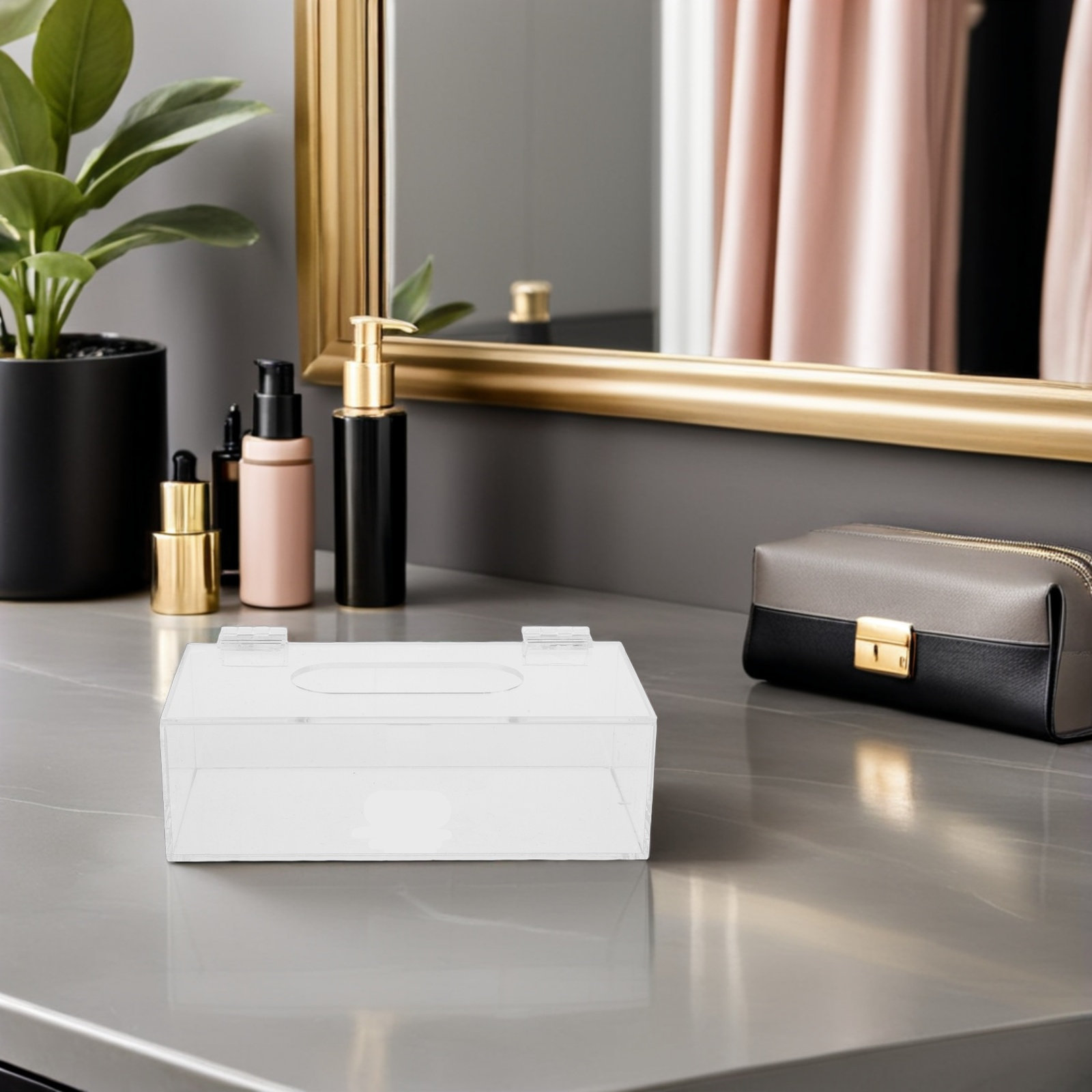 Face Mask Storage Box - Caixa Organizadora de Máscaras em Acrílico