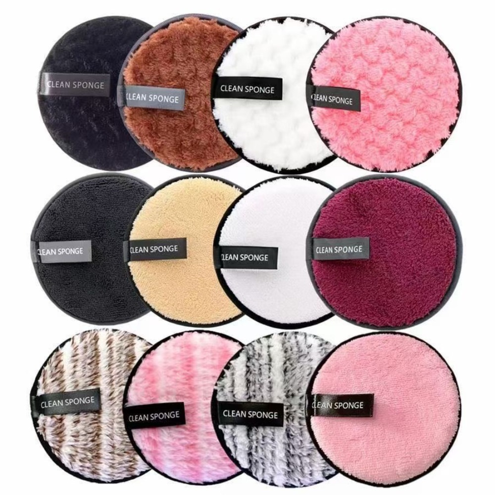 Cloth Face Mask Washable - Almofadas removedoras de maquiagem de microfibra,