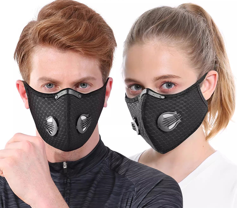 Anti Pollution Mask - Máscara de ciclismo esporte lavável reutilizável