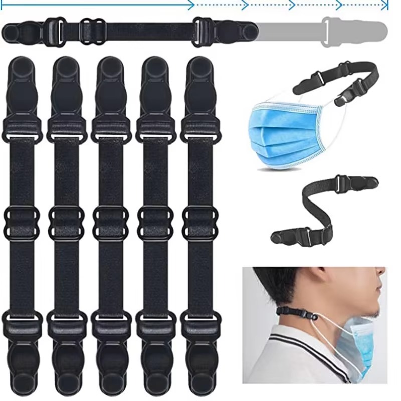 Mask Ear Saver Strap - 5pc máscara ajustável extensão bandagem máscara