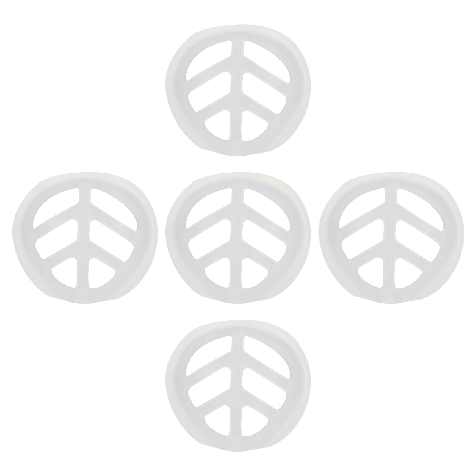 Silicone Mask Bracket - 5 Peças de Suporte para Máscara,