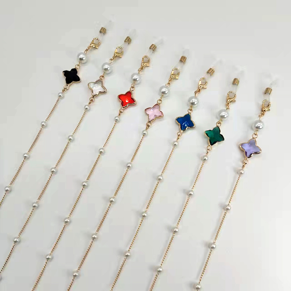 Mask Chain Holder - Mulheres óculos corrente de plástico grânulo