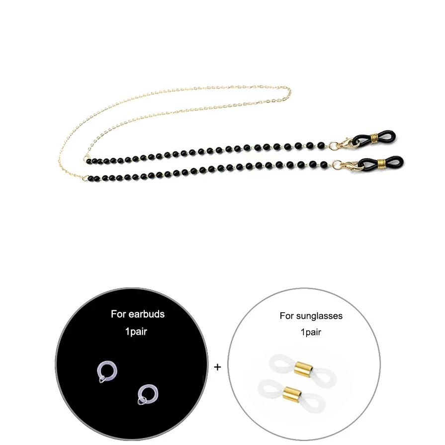 Mask Chain Holder - Corrente de Contas de Cristal para