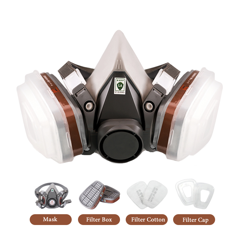 Dust Mask Construction - Meia face 6200 máscara de gás