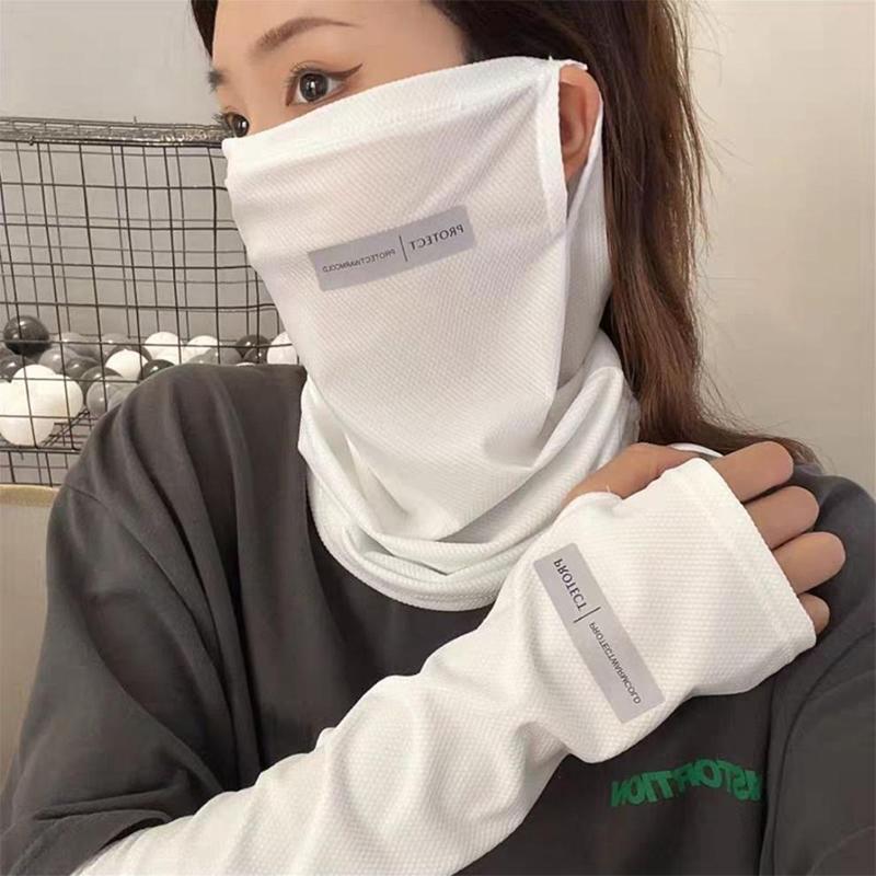Sports Mask Breathable - Conjunto de Proteção Solar em Seda