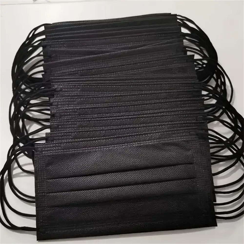 Black Face Mask Pack - Máscaras faciais descartáveis ​​pretas, 50-200 peças,