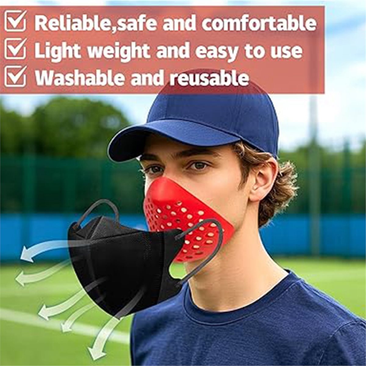 Silicone Mask Bracket - Suporte Interno de Silicone 3D para