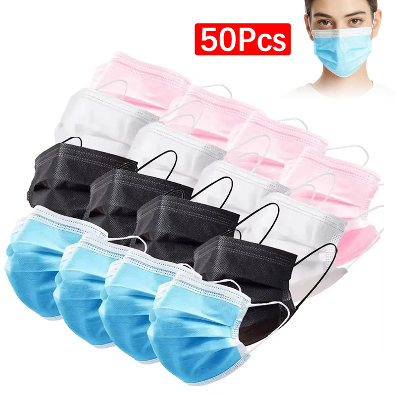 Disposable Mask Blue - 50 pçs máscara de 3 camadas