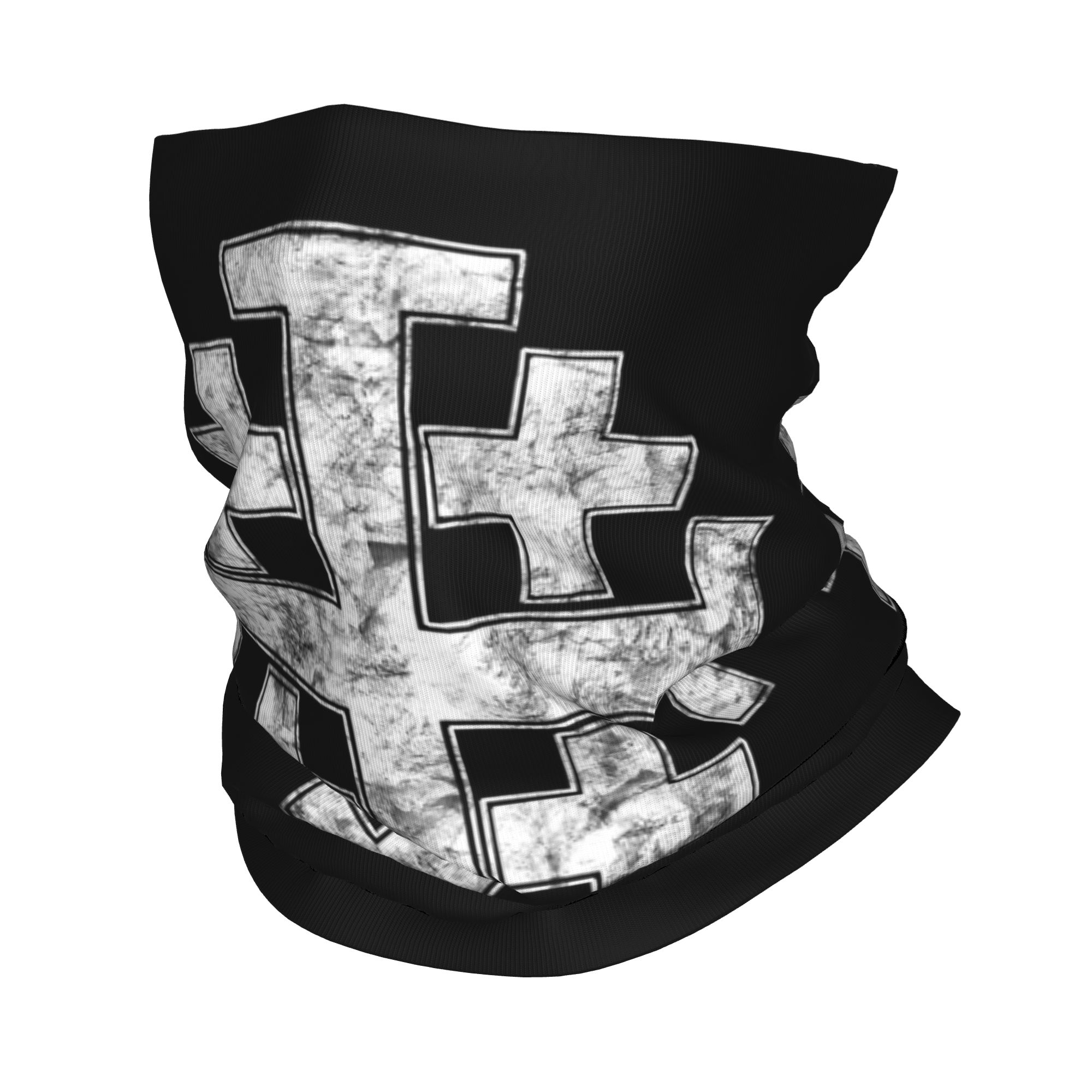 Neck Gaiter Face Cover - Bandana Cristã Cruz de Jerusalém, Cobertura