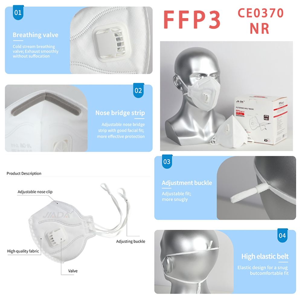 Máscara Dobrável FFP3 NR com V - Anti Pollution Mask avaliação e preço