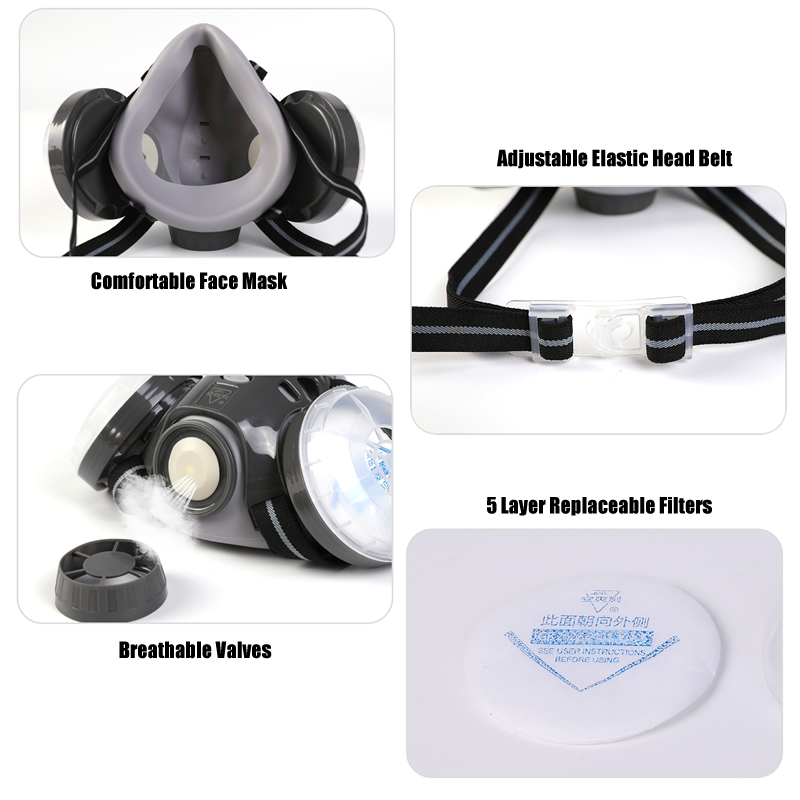 Nova máscara antipoeira rosto  - Dust Mask Construction avaliação e preço