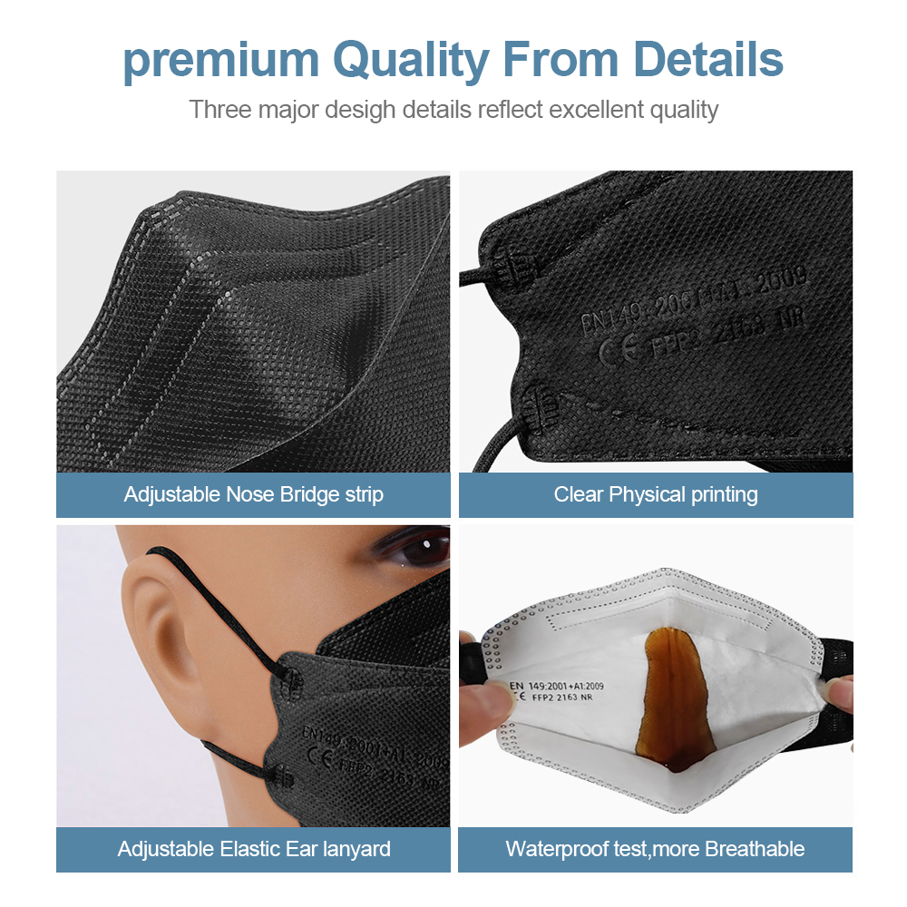 Máscara Certificada KN95 FFP2  - Disposable Surgical Mask avaliação e preço