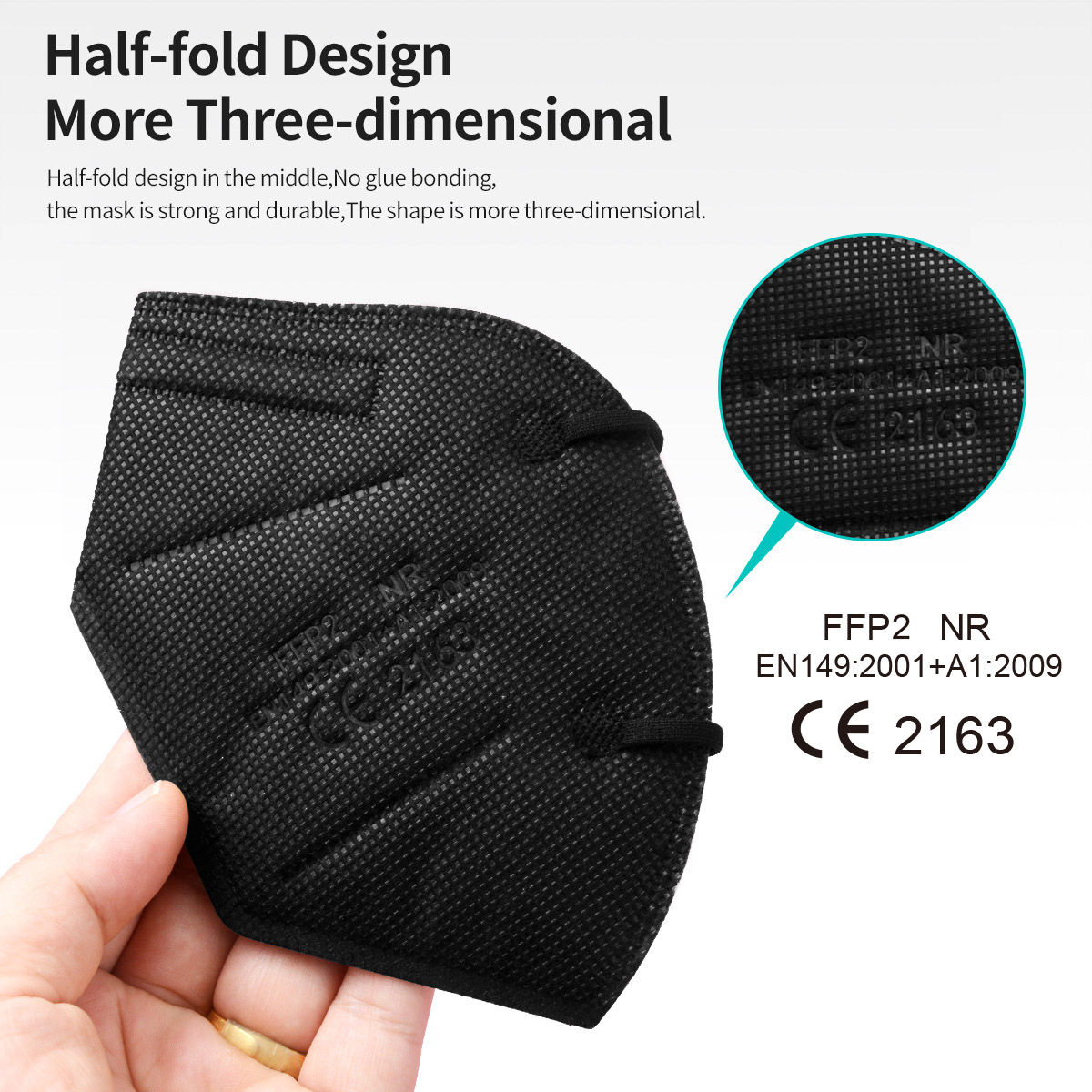 Máscaras FFP2 de 5 camadas Apr - Black Face Mask Pack avaliação e preço