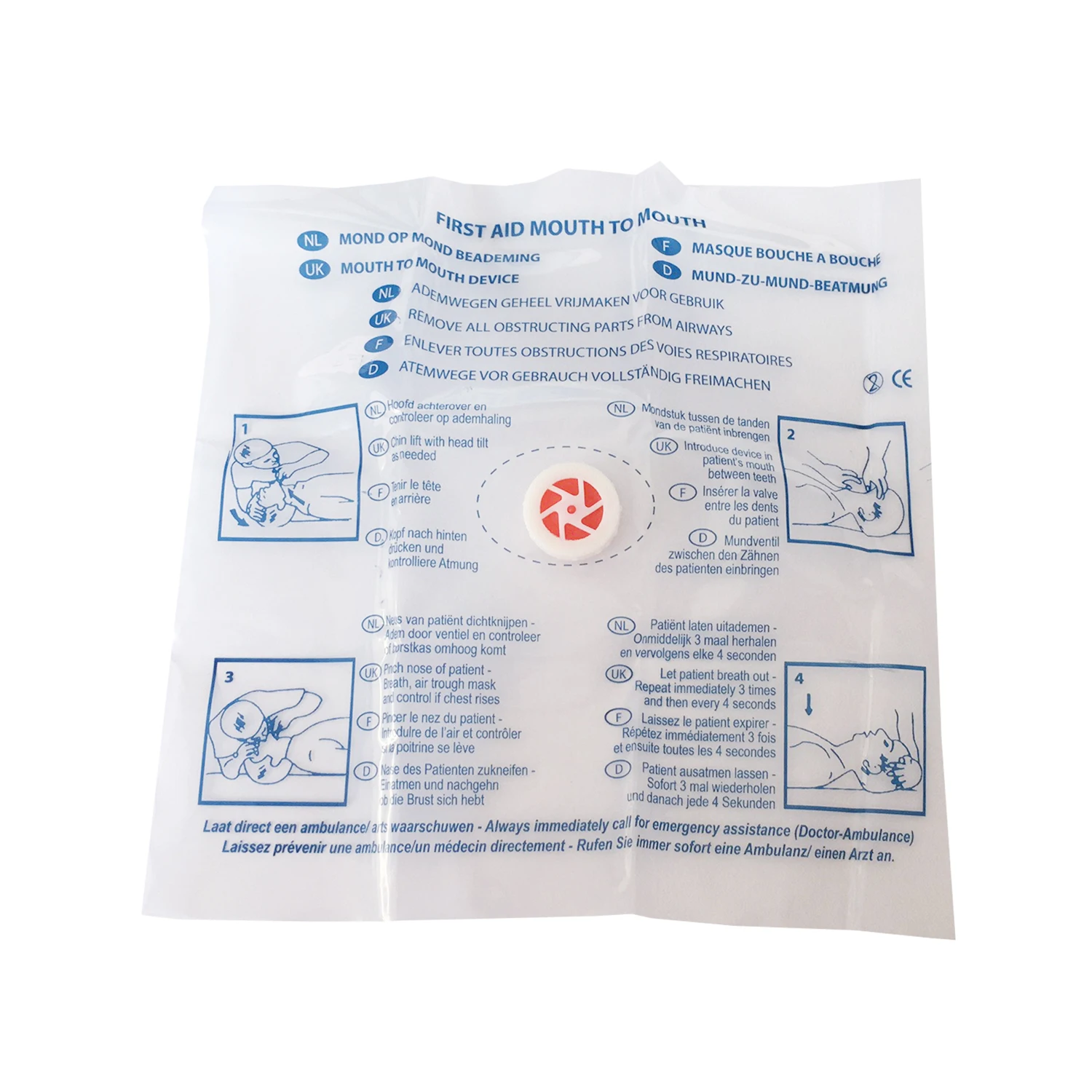 Fabricante boca a boca máscara - Disposable Mask Blue avaliação e preço