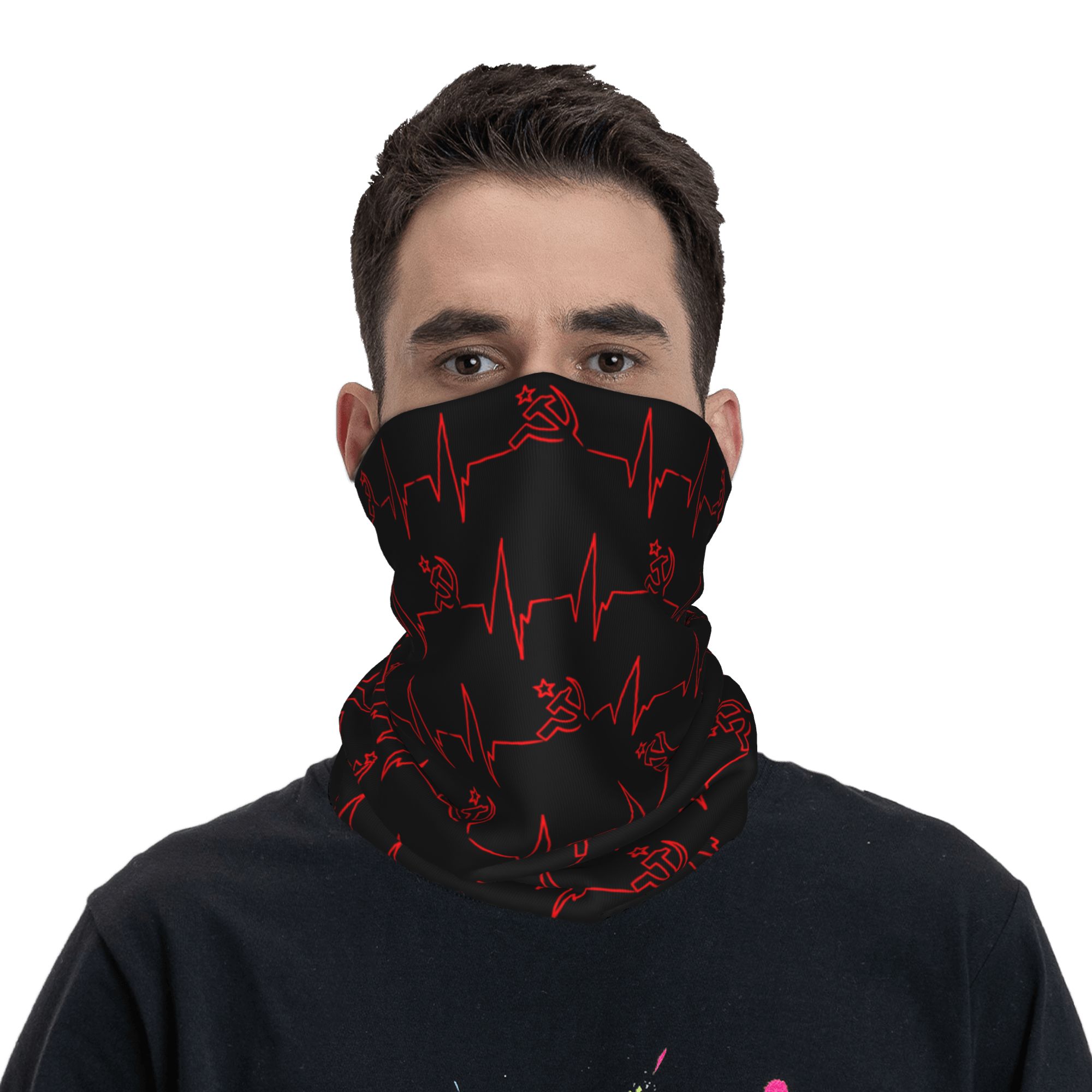 Personalizado batimento cardía - Neck Gaiter Face Cover avaliação e preço