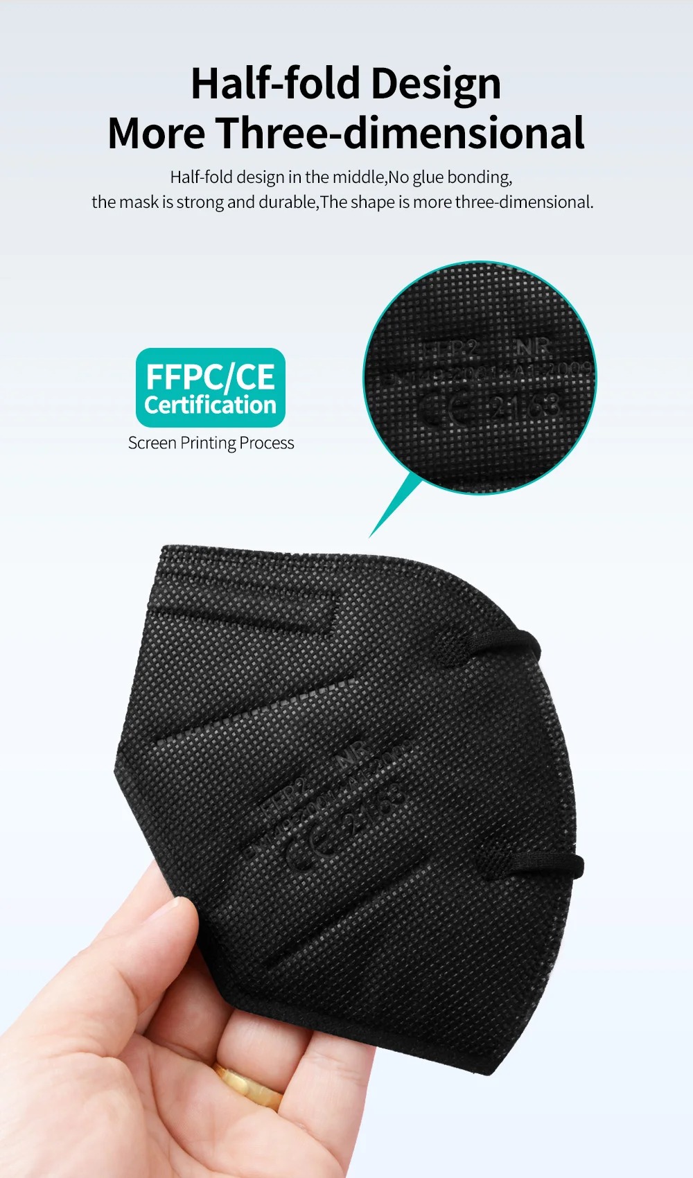 Máscaras FFP2 de 5 Camadas Apr - Disposable Mask Blue avaliação e preço