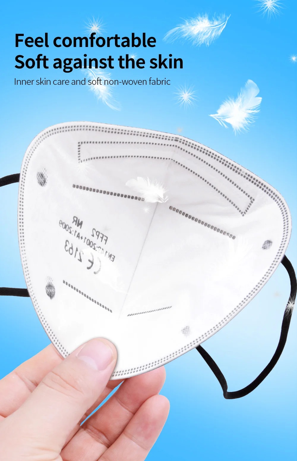 Máscaras FFP2 de 5 Camadas Apr - Disposable Mask Blue avaliação e preço