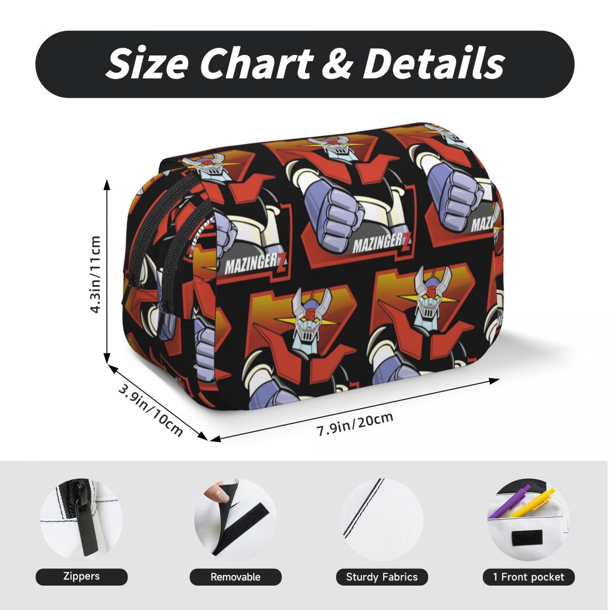 Estojo de Lápis Mazinger Z Gol - Mask Case Hard Shell avaliação e preço