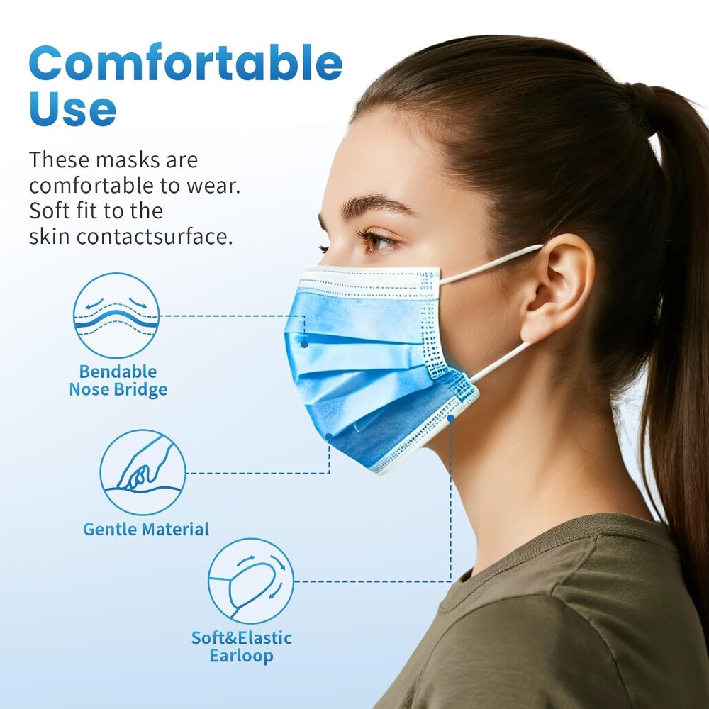 Máscara Facial Descartável Azu - Disposable Mask Blue avaliação e preço