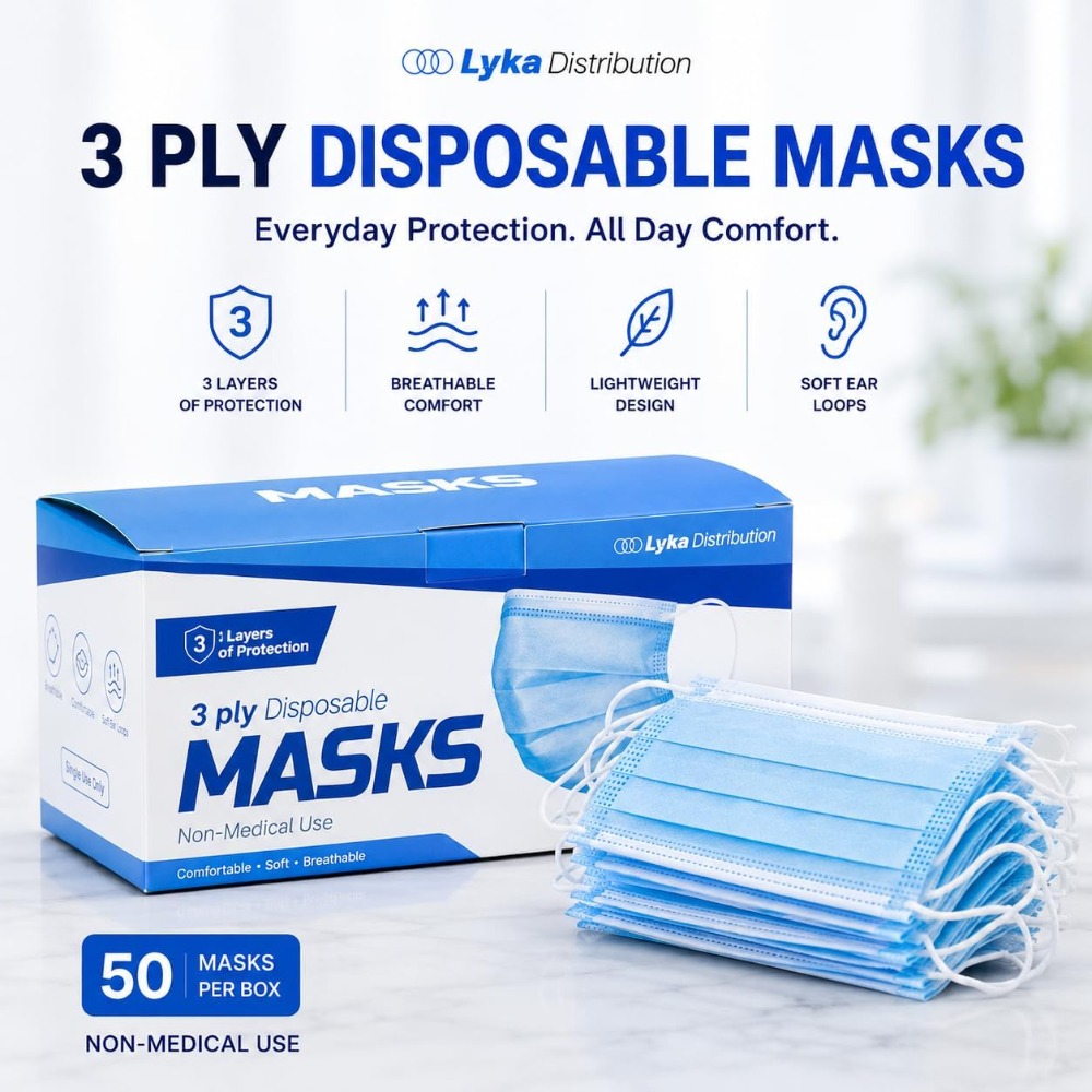 Máscara Facial - Máscaras Desc - Disposable Mask Blue avaliação e preço