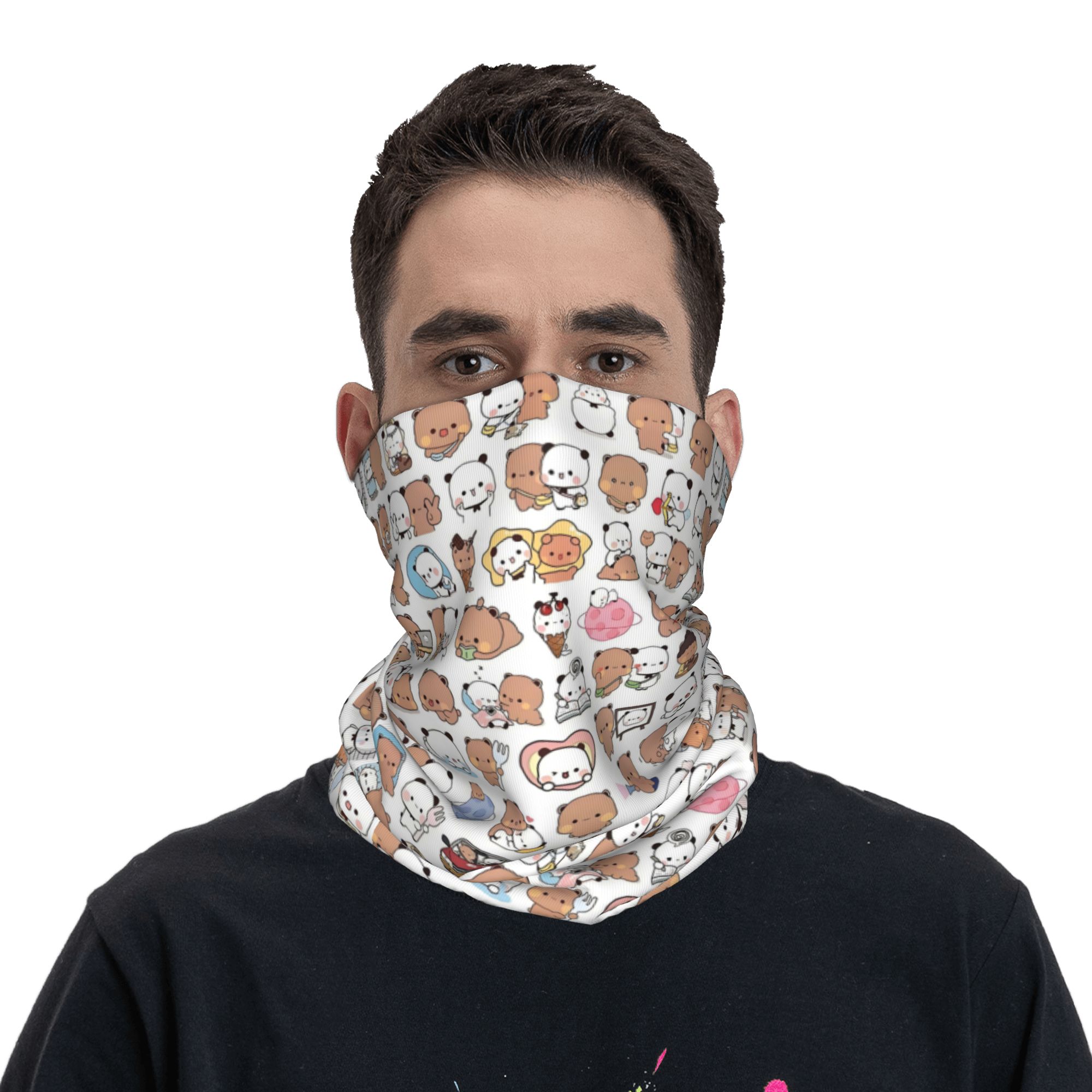 Urso personalizado dos desenho - Neck Gaiter Face Cover avaliação e preço