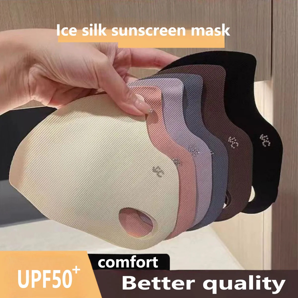 Máscara de Seda Gelada com 5 C - Cloth Face Mask Washable avaliação e preço