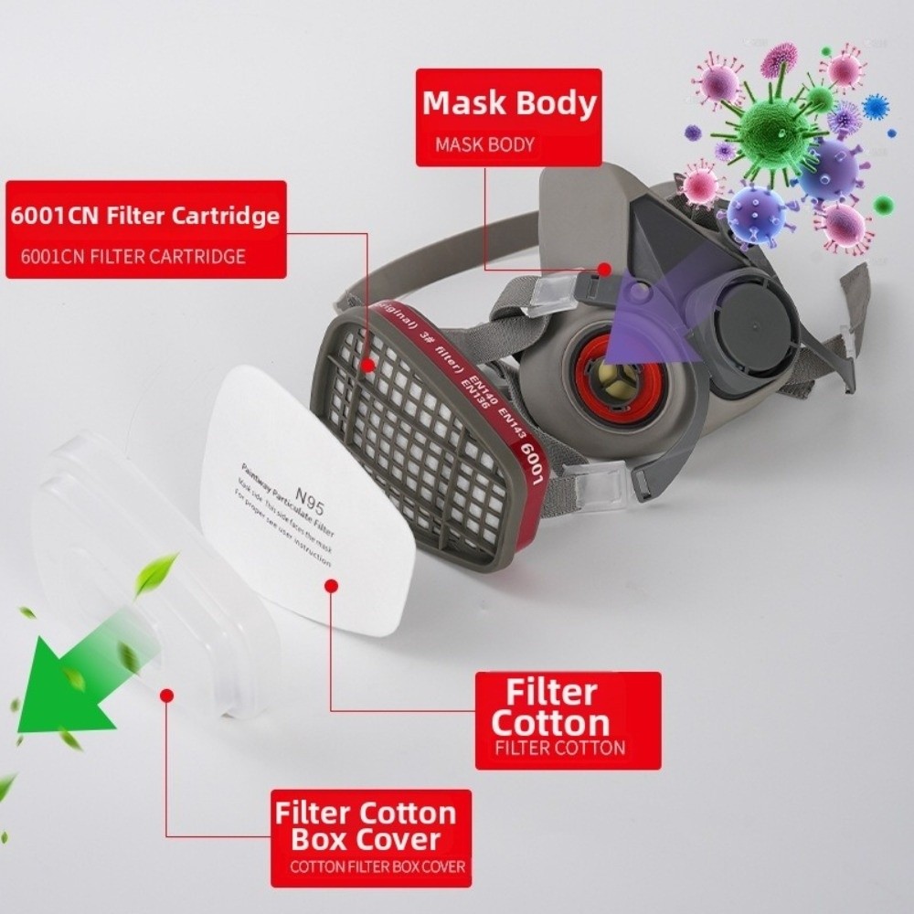 Reutilizável ‌ Respirador Prof - Respirator Half Face avaliação e preço