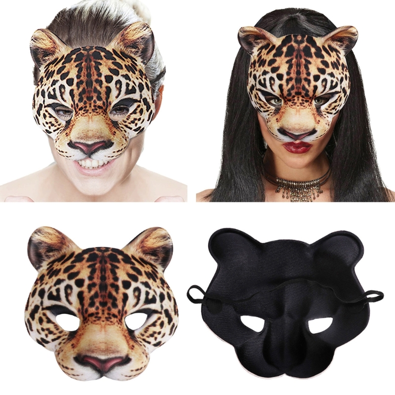 Máscara leopardo para festa, f - Respirator Half Face avaliação e preço
