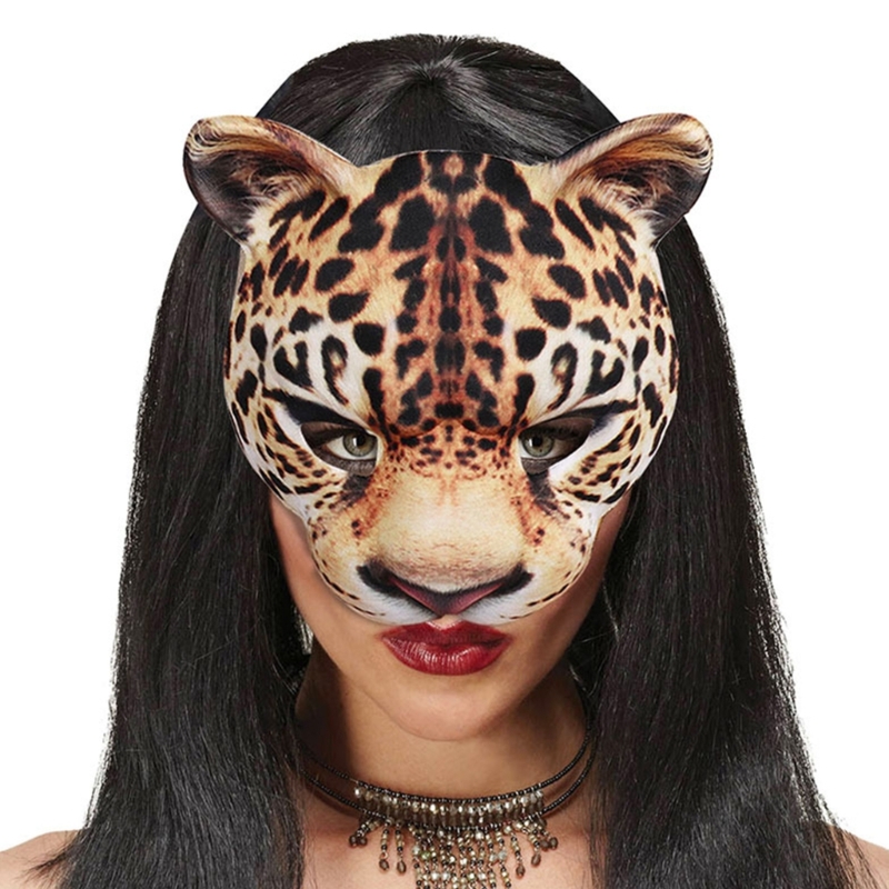 Máscara leopardo para festa, f - Respirator Half Face avaliação e preço