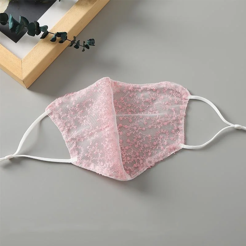 Máscara facial de renda preta  - Cloth Face Mask Washable avaliação e preço