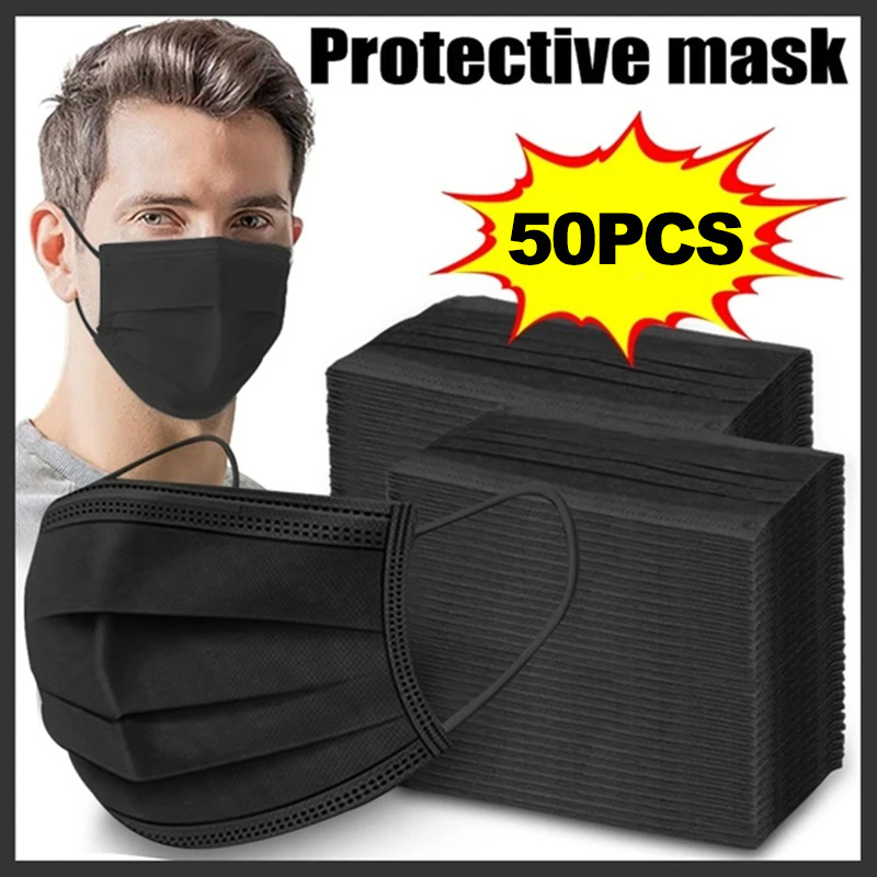 Máscaras Máscara de 3 camadas  - Black Face Mask Pack avaliação e preço