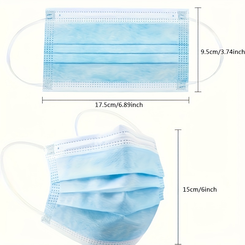 200 unidades de máscaras prote - Disposable Mask Blue avaliação e preço