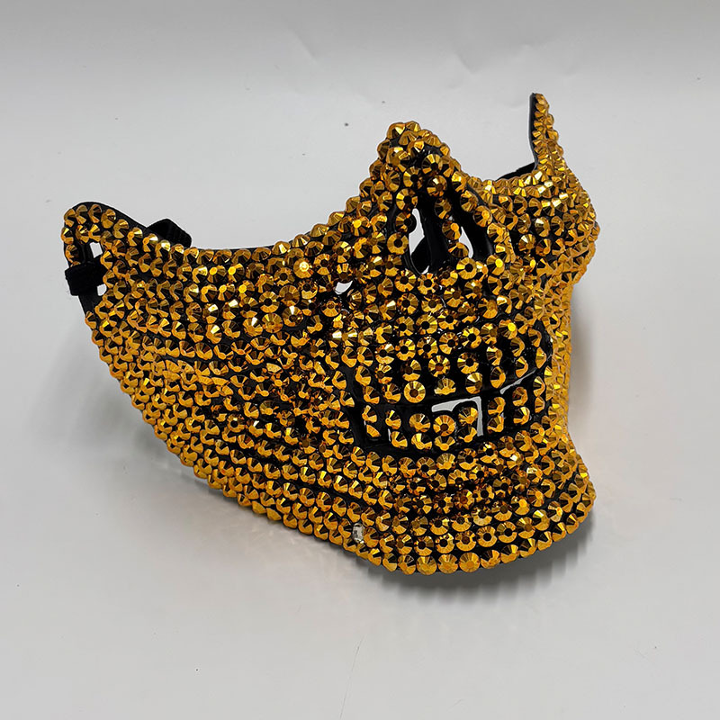 Strass metade crânio máscara p - Respirator Half Face avaliação e preço