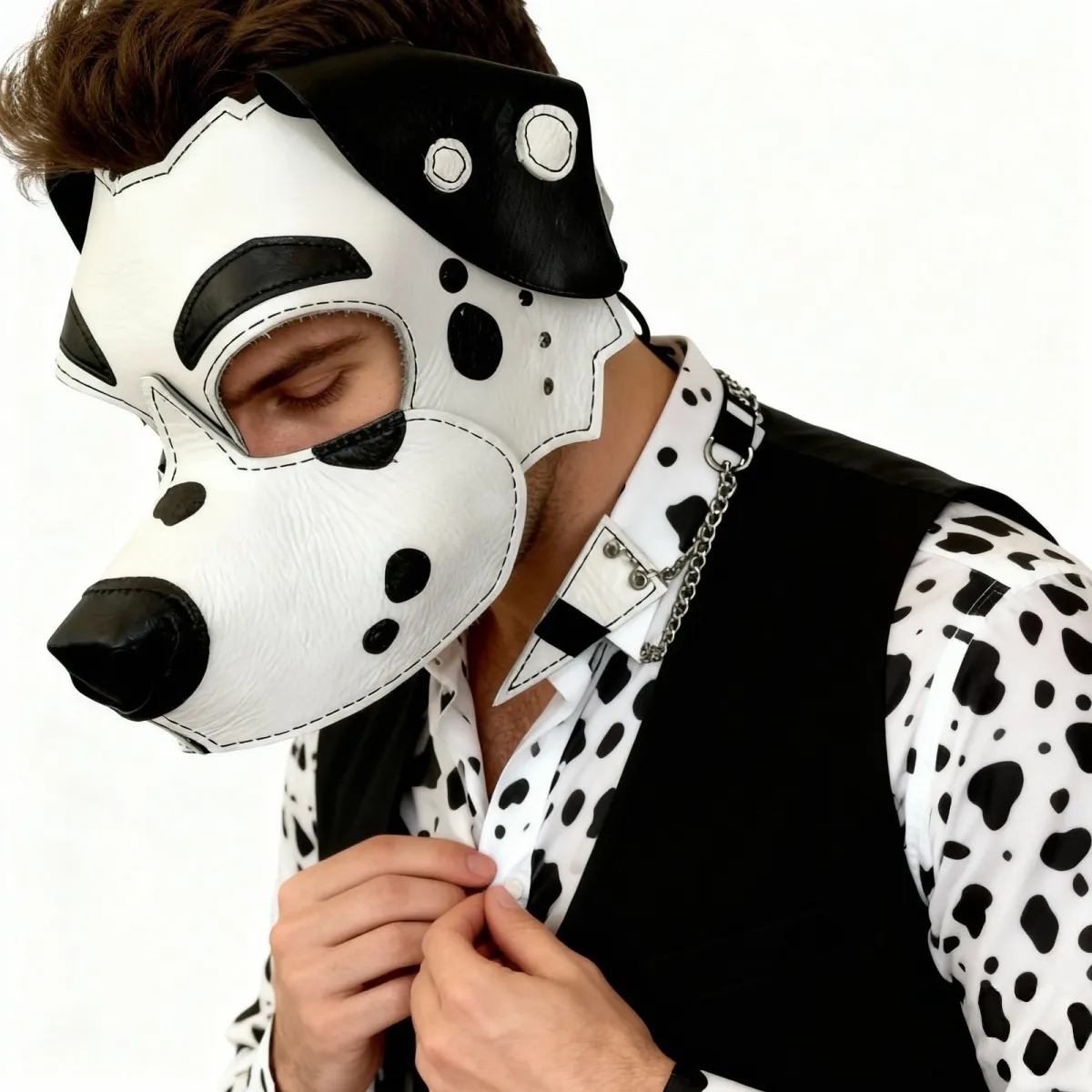 Máscara de Cão Dálmata em Cour - Respirator Half Face avaliação e preço
