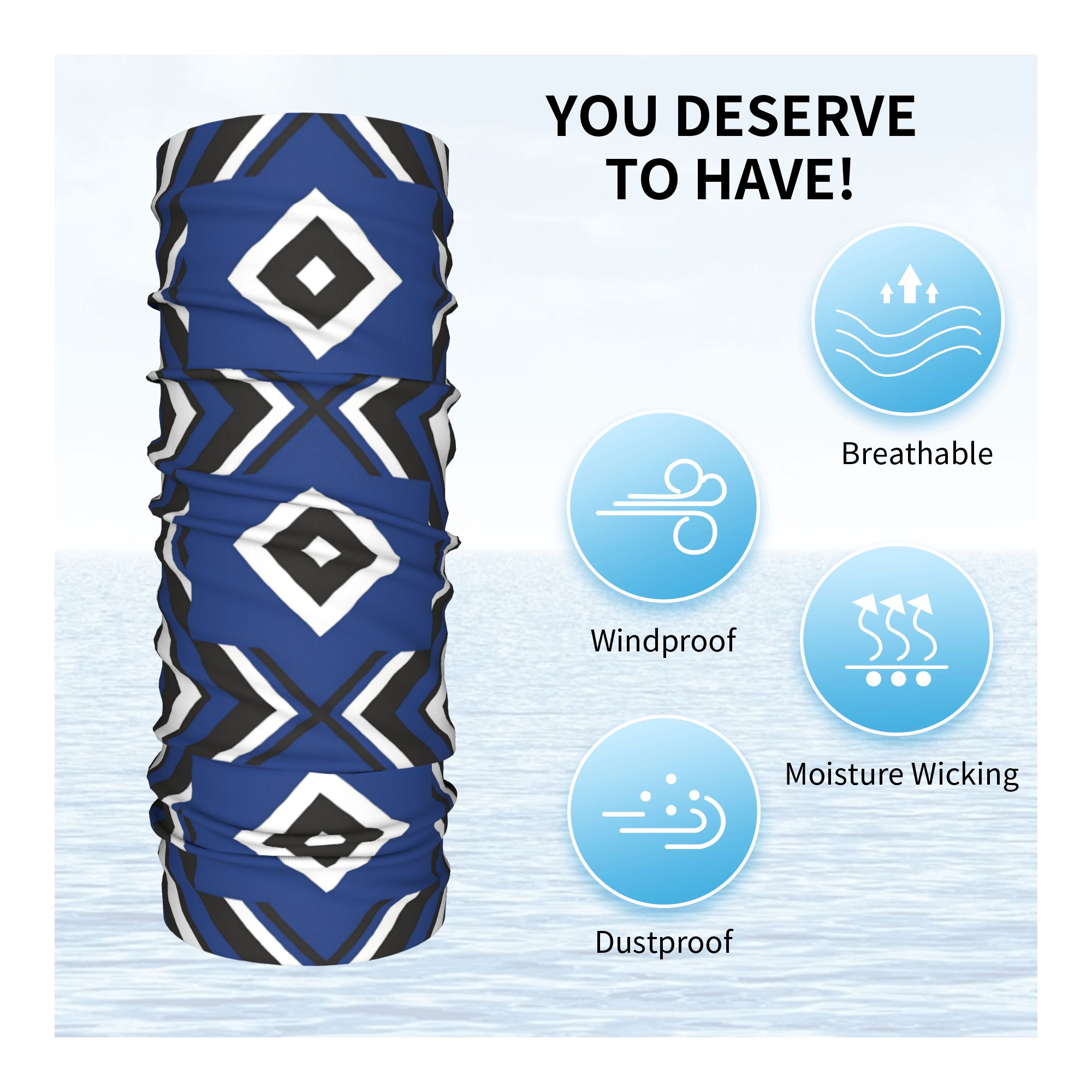 Blue Diamond HSV Soccer Bandan - Neck Gaiter Face Cover avaliação e preço