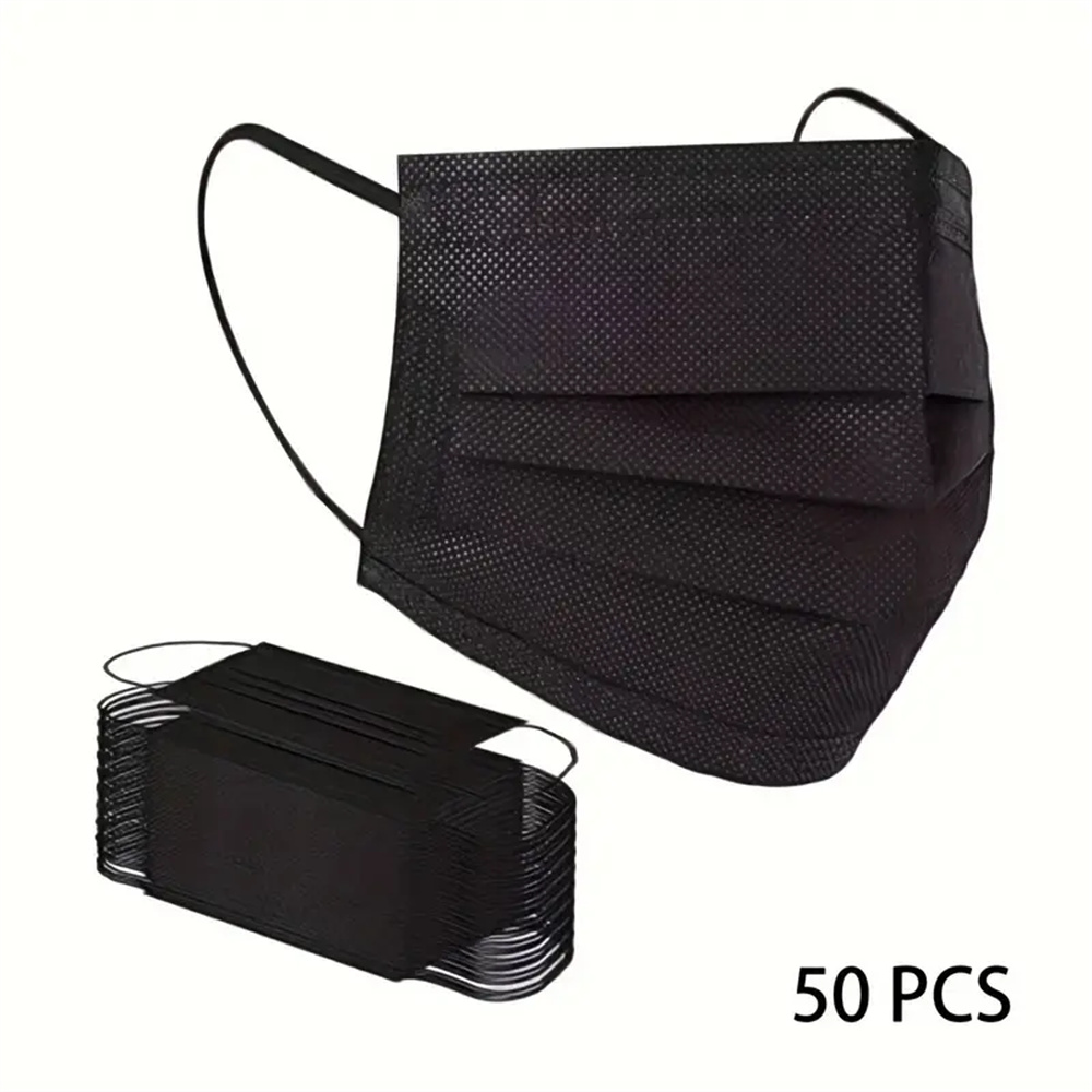 Máscaras faciais descartáveis  - Black Face Mask Pack avaliação e preço