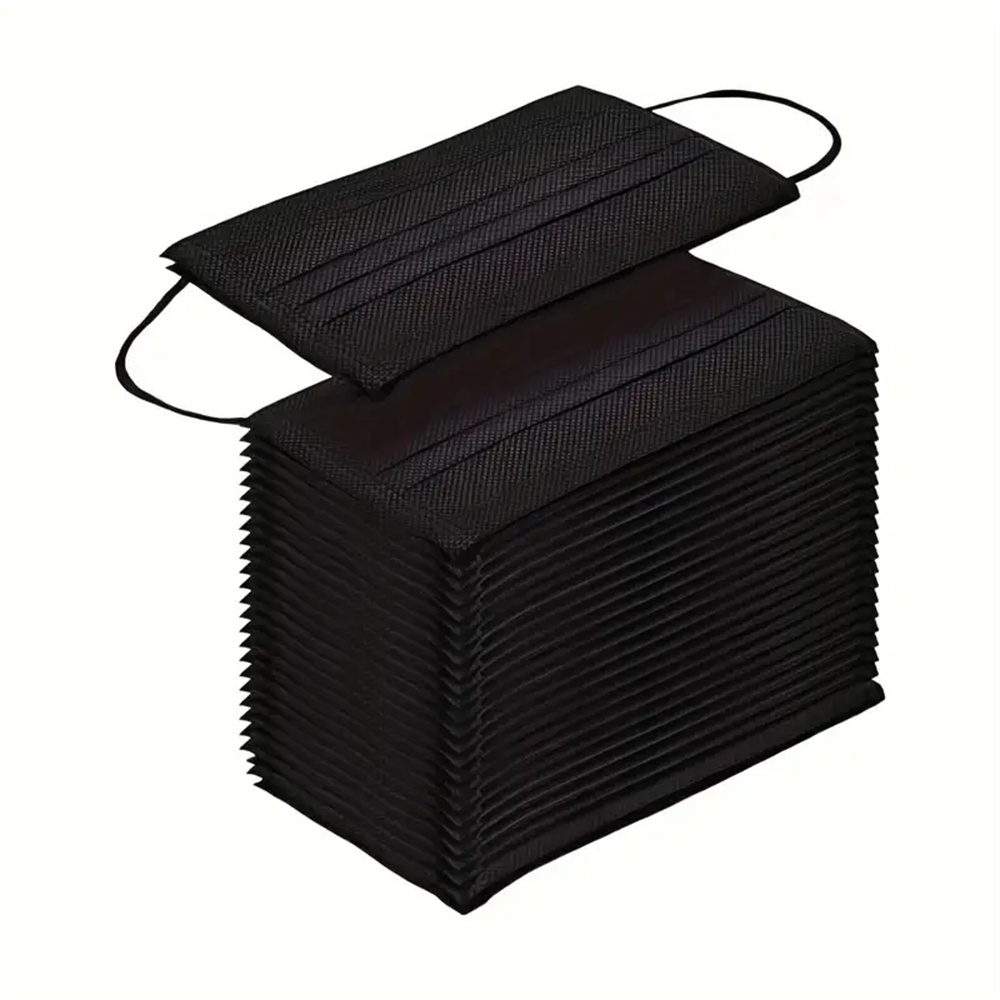 Máscaras faciais descartáveis  - Black Face Mask Pack avaliação e preço