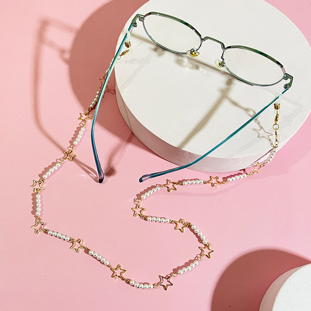 Corda para Óculos com Pérolas, - Mask Chain Holder avaliação e preço