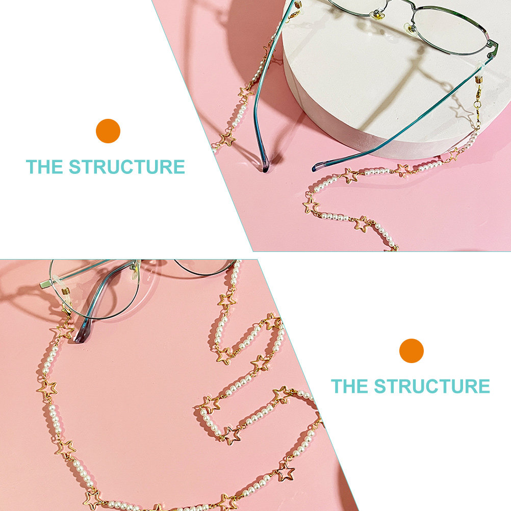 Corda para Óculos com Pérolas, - Mask Chain Holder avaliação e preço