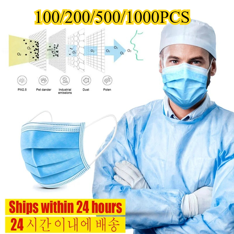 Máscara facial descartável de  - Disposable Mask Blue avaliação e preço